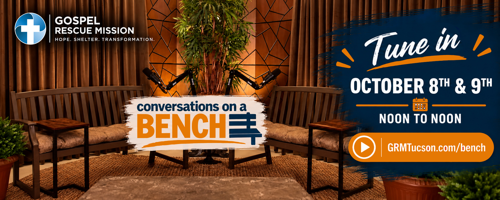 Conversations on a Bench 2026 – Watch Live