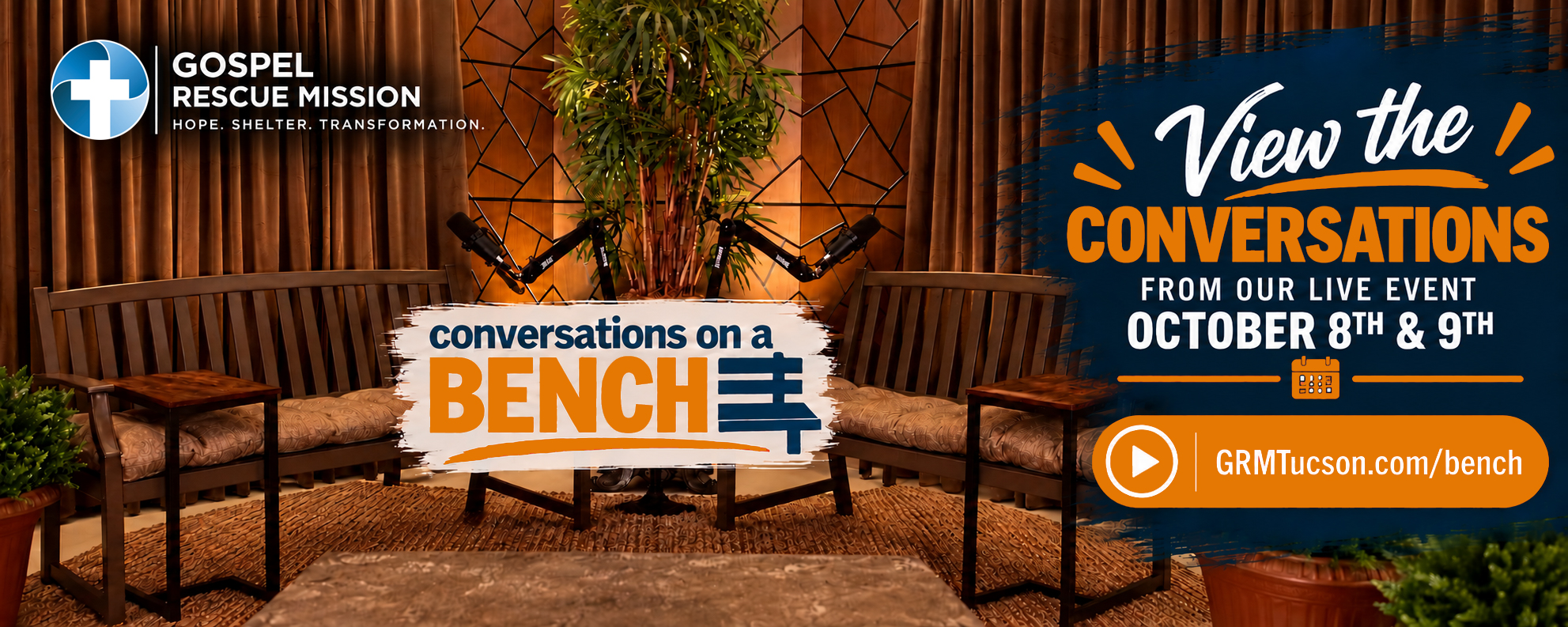 Conversations on a Bench 2026 – Watch Live